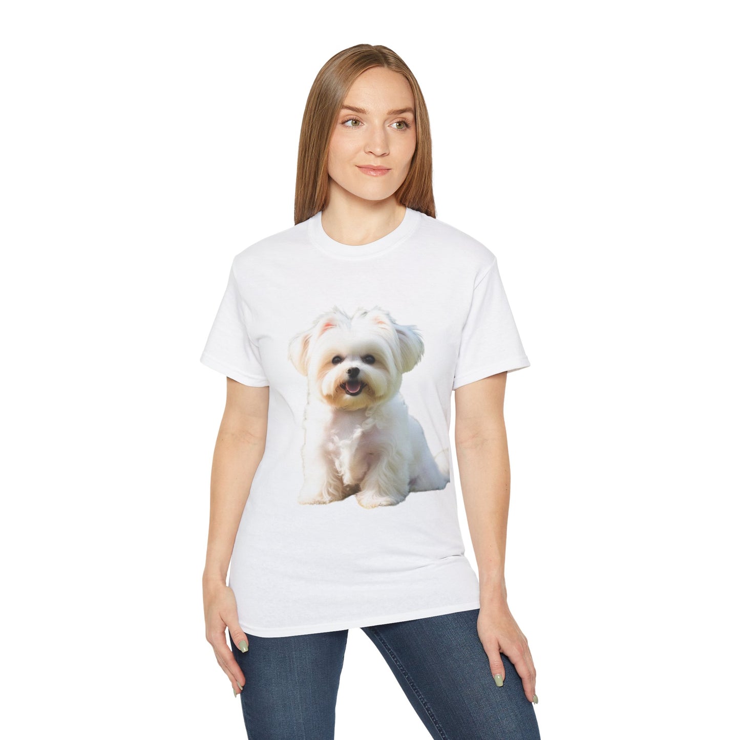 🐕 MAGLIETTA BICHON MALTEZ RITRATO - Maglietta Unisex Ultra Cotone