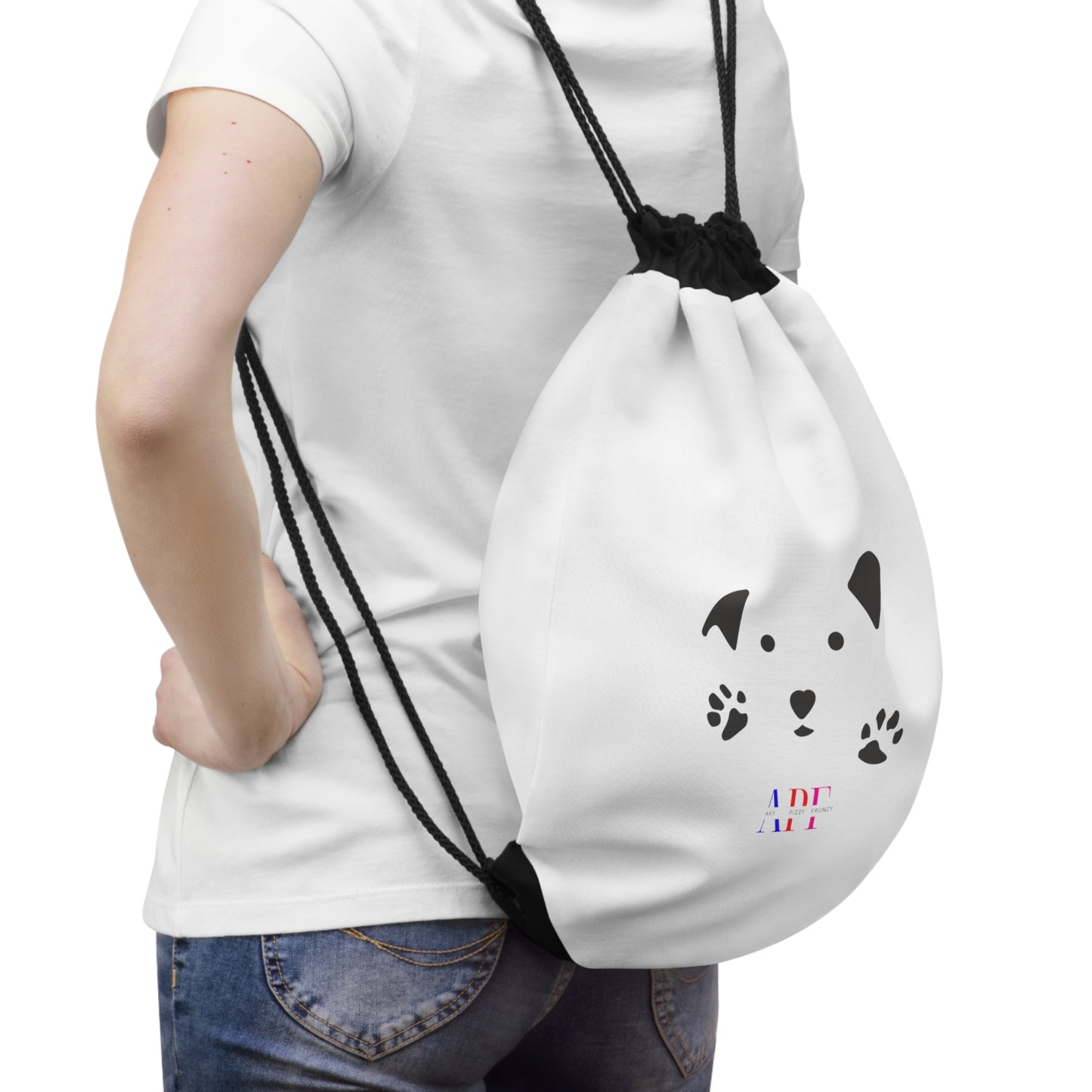 Borsa con Coulisse APF Stampa Cane per Amanti degli Animali - Elegante e Funzionale