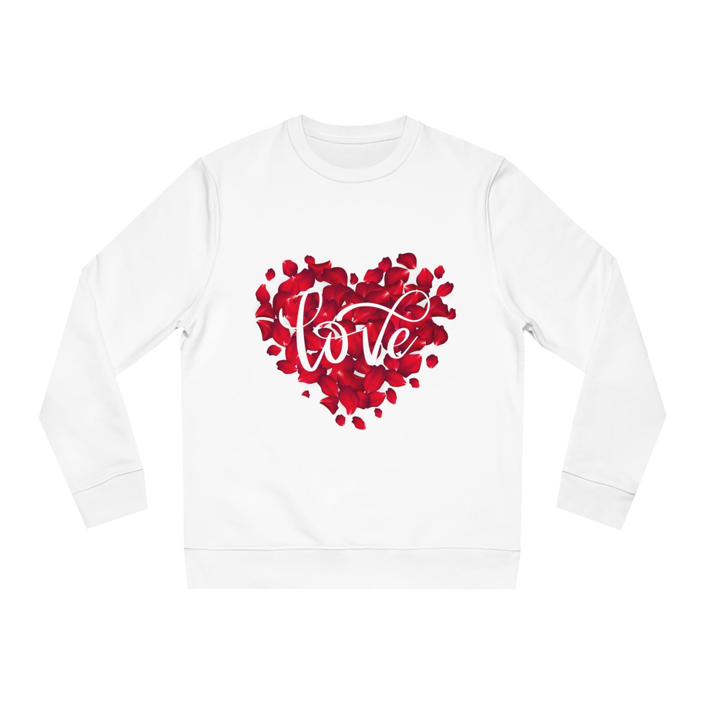 Felpa Unisex Love Heart Roses - Perfetta per San Valentino e Momenti di Comfort