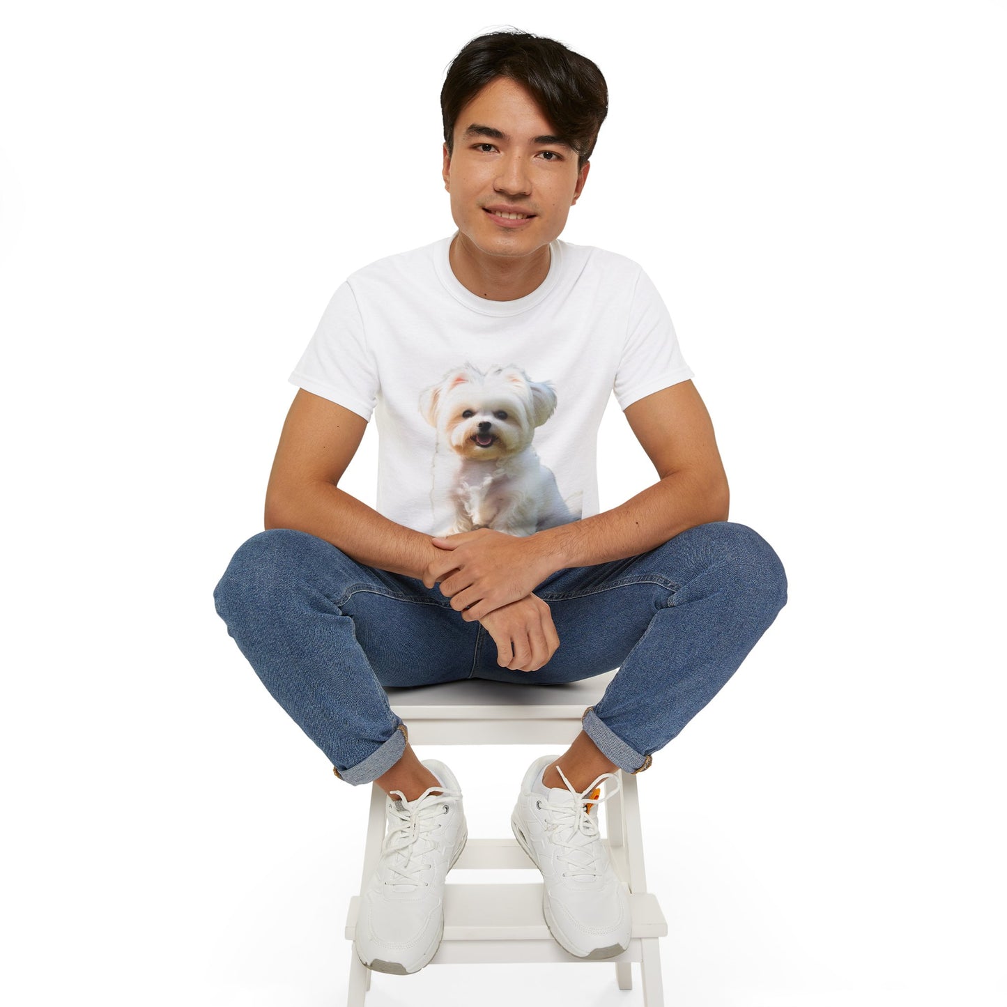 🐕 MAGLIETTA BICHON MALTEZ RITRATO - Maglietta Unisex Ultra Cotone