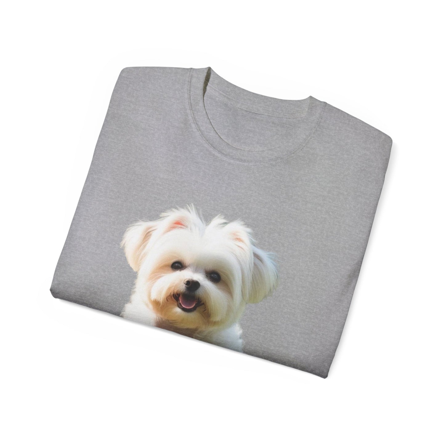 🐕 MAGLIETTA BICHON MALTEZ RITRATO - Maglietta Unisex Ultra Cotone