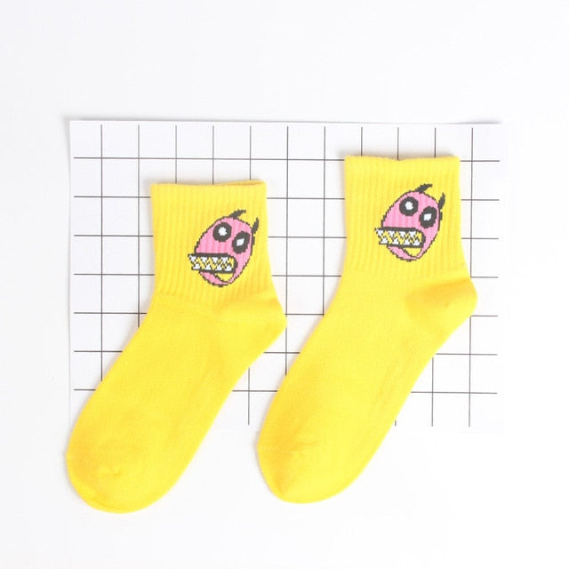 Calzini Donna Creativi in Cotone Misto - Design Cartoon e 3D, Calze Casual e Fashion