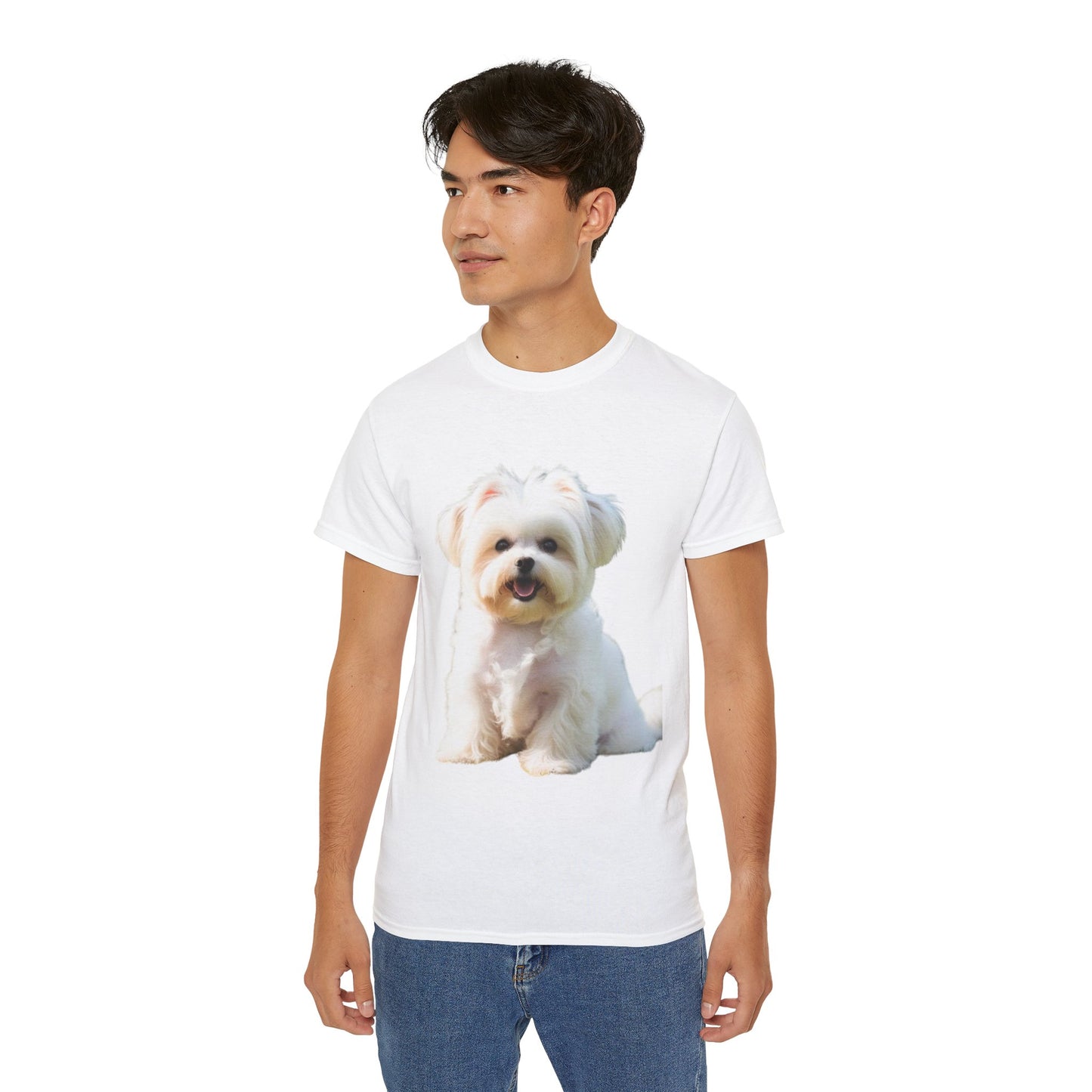 🐕 MAGLIETTA BICHON MALTEZ RITRATO - Maglietta Unisex Ultra Cotone