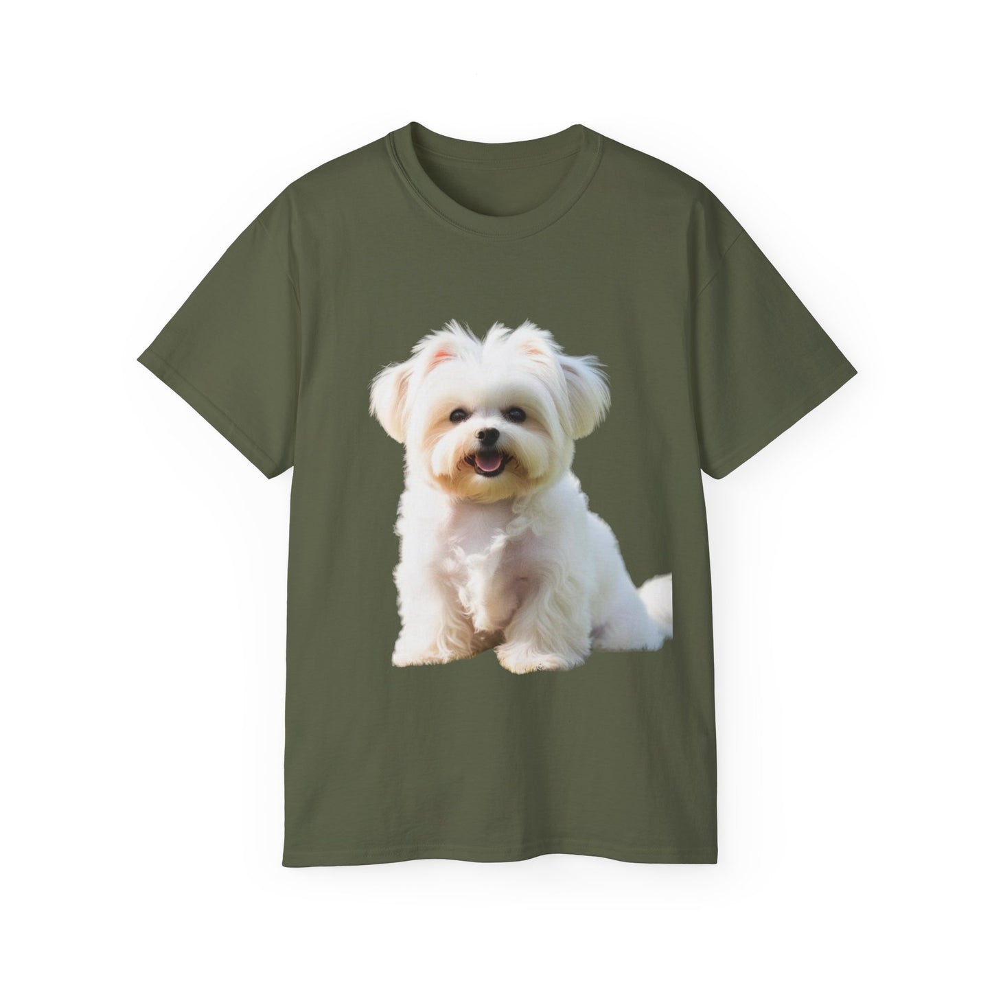 🐕 MAGLIETTA BICHON MALTEZ RITRATO - Maglietta Unisex Ultra Cotone