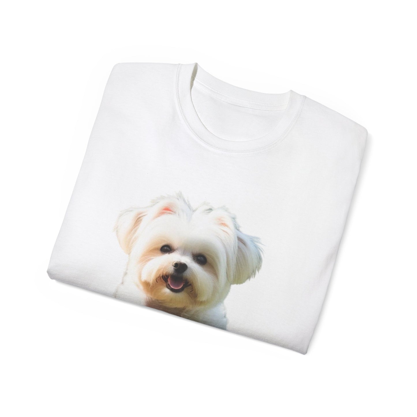 🐕 MAGLIETTA BICHON MALTEZ RITRATO - Maglietta Unisex Ultra Cotone