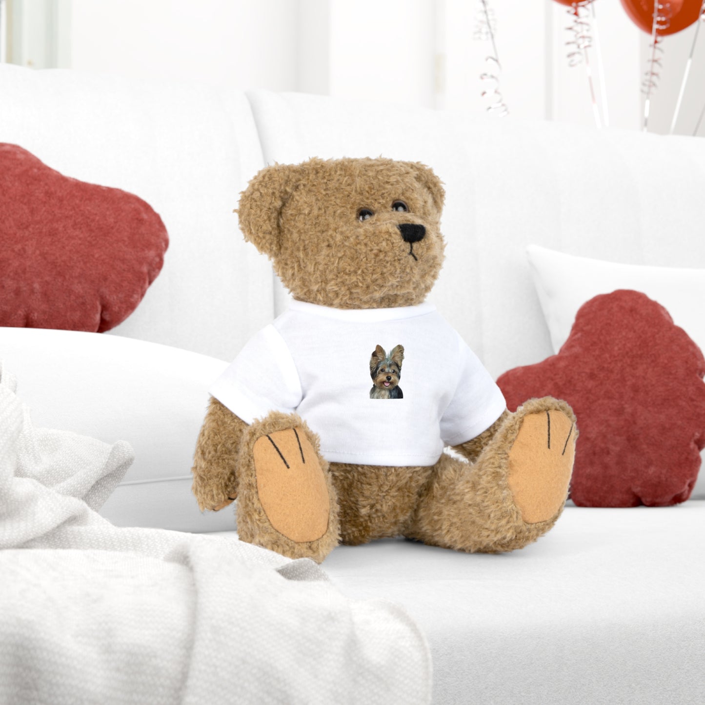 Orsacchiotto di Peluche con Maglietta - Regalo Perfetto per San Valentino, Bambini e Occasioni Speciali
