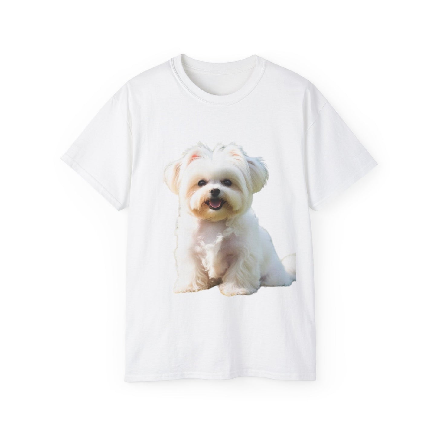 🐕 MAGLIETTA BICHON MALTEZ RITRATO - Maglietta Unisex Ultra Cotone