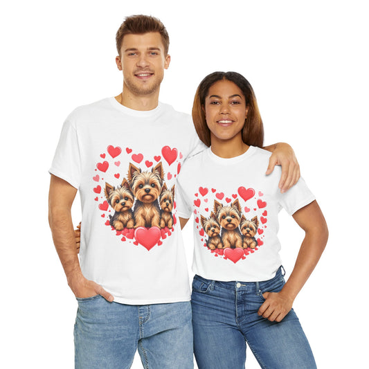 Romantic Love Rose Petals Unisex Heavy Cotton Tee