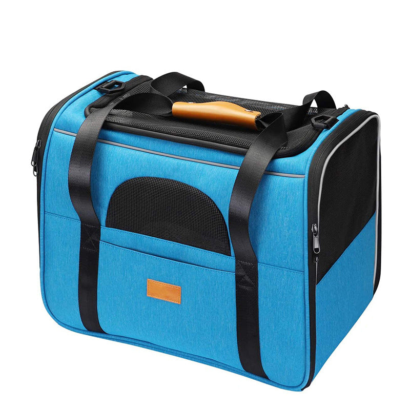 Borsa Trasportino Pieghevole per Animali Domestici - 4 Colori, Grande Capacità e Materiale Resistente