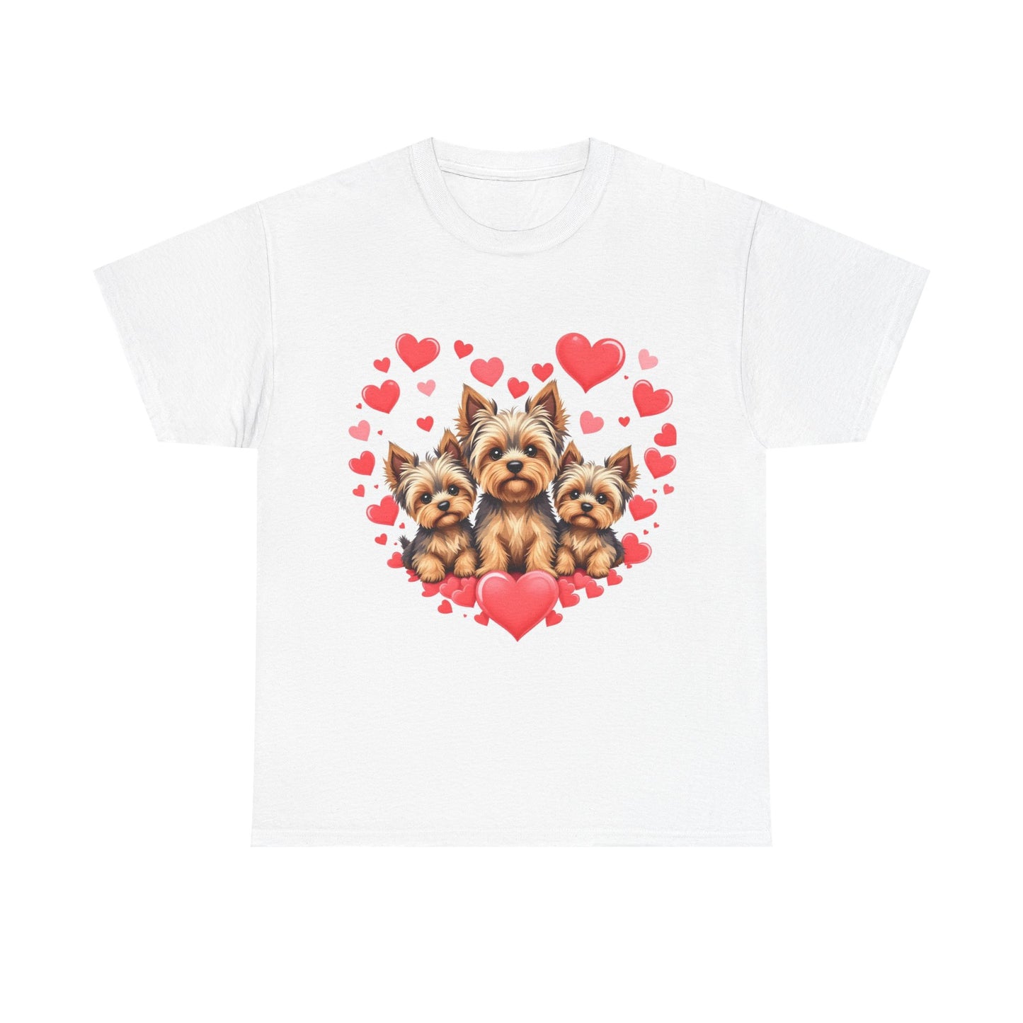 Romantic Love Rose Petals Unisex Heavy Cotton Tee