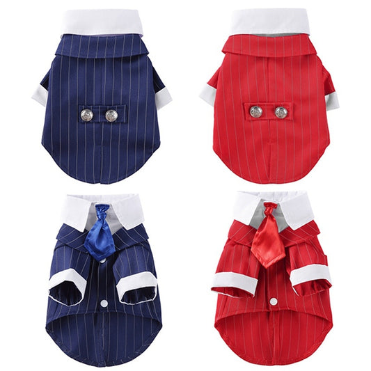 Dog Clothes Dress Tuxedo Wedding Dress