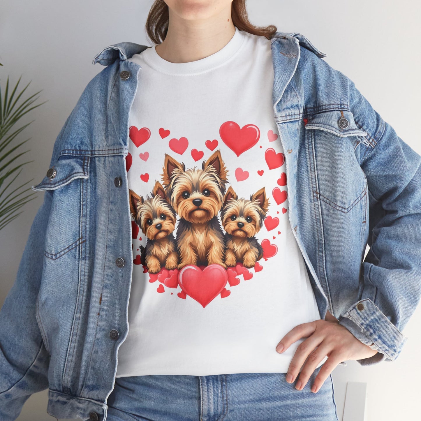 Romantic Love Rose Petals Unisex Heavy Cotton Tee