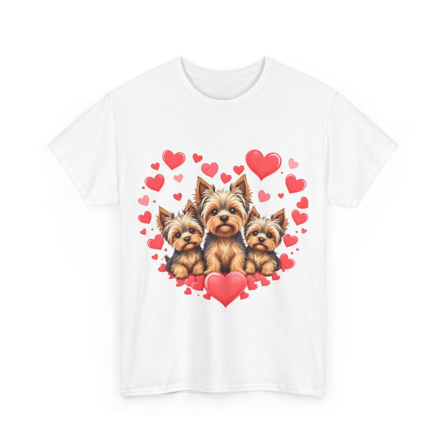 Romantic Love Rose Petals Unisex Heavy Cotton Tee